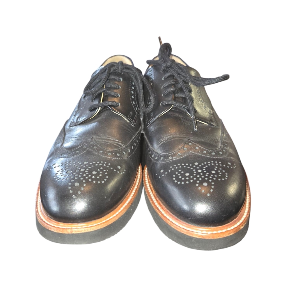 Samuel Hubbard Black Genuine Leather Men's Tipping Point Oxfords Size 9 - Picture 4 of 11
